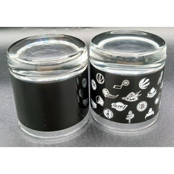 Pair of Jack Daniels Old No 7 NBA Drinking Rocks Glasses Team Logos Barware 3.25 - Picture 11 of 13